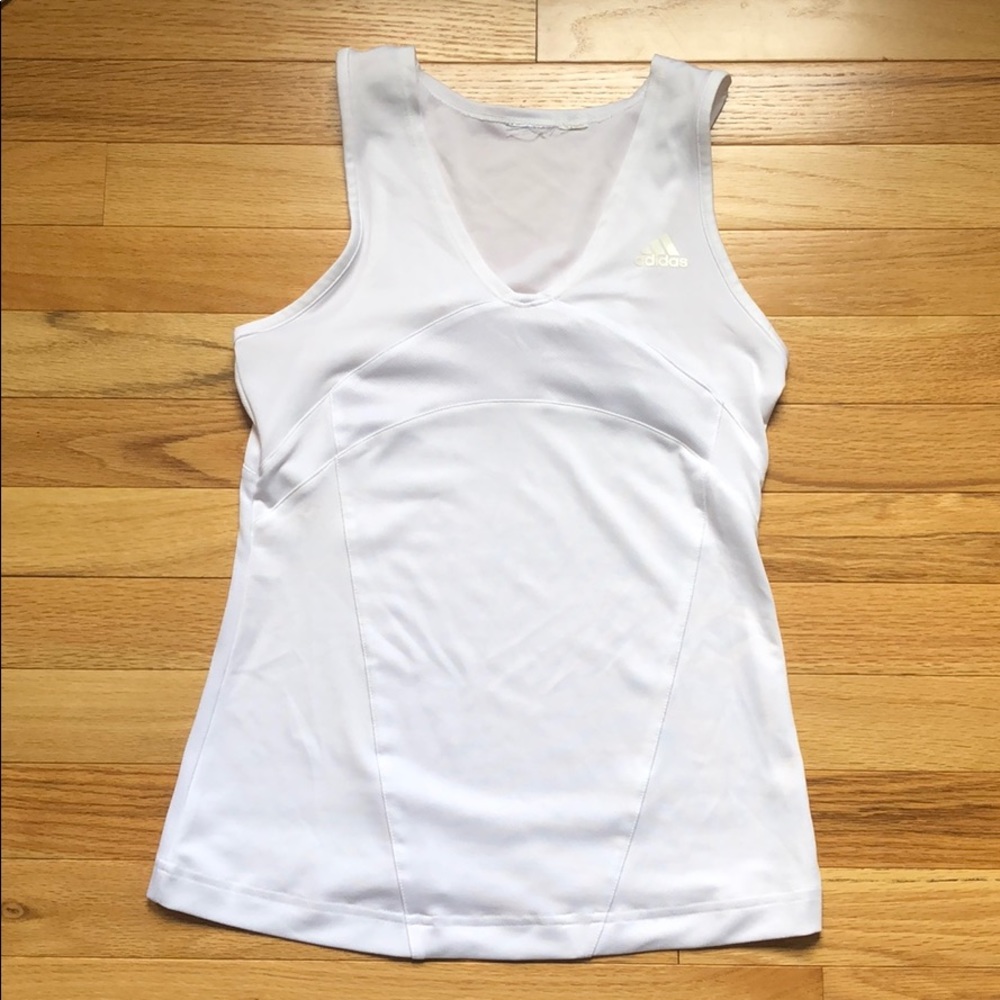🌟 4/$20! ADIDAS Climalite white tank top